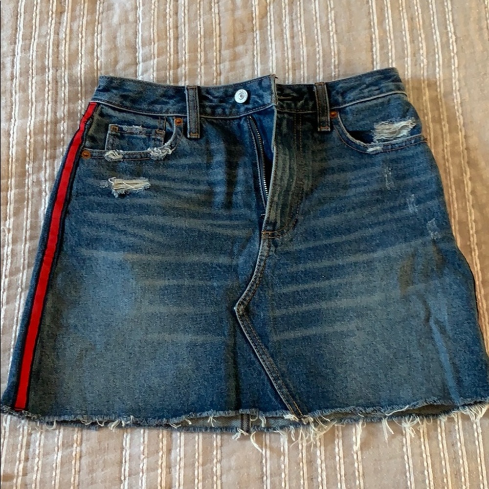 A line denim skirt from Abercrombie